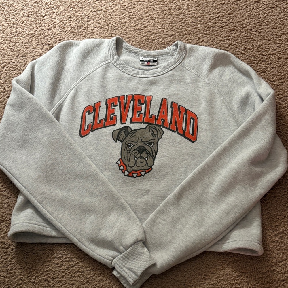 Cleveland Browns Cropped Sweatshirt